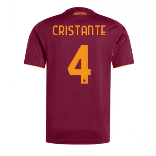 AS Roma Bryan Cristante #4 Replika Hemmatröja 2025-26 Kortärmad AS Roma Bryan Cristante #4 Replika Hemmatröja 2025-26 Kortärmad